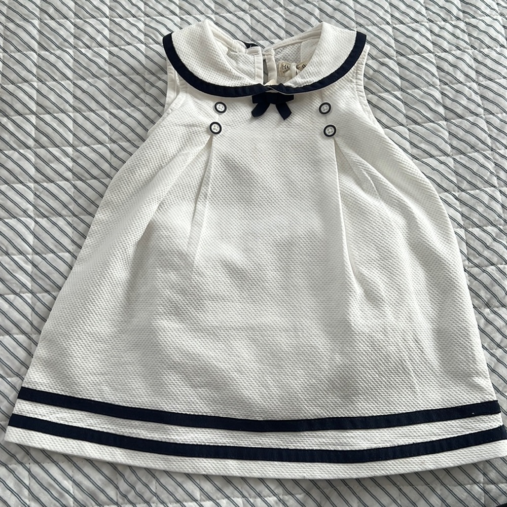 Sailor dress 6-12 months. Hope and Henry NWT